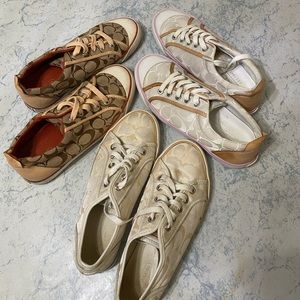 Lot of 3 Coach Barrett Sneakers